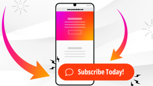 Click-to-text mobile website button 